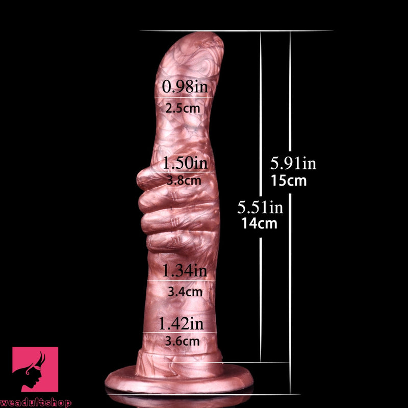 5.91in Thumb Fantasy Anal Awesome Silicone Vaginal Women Dildo