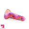 7.67in Big Girth Luminous Anal Pink Camo Silicone Female Dildo