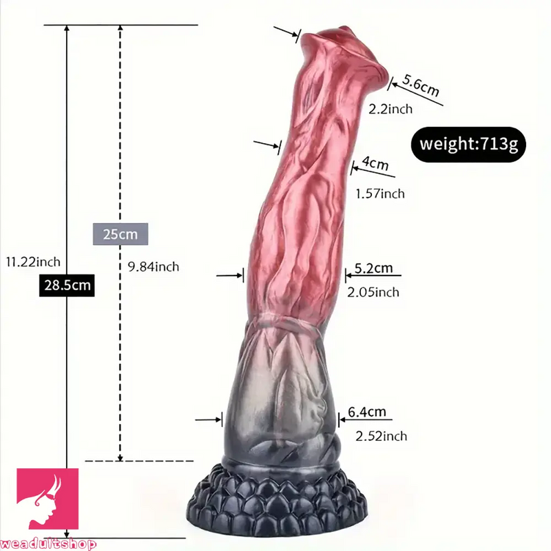 8.43in 10.55in 11.18in 11.22in 12.01in Silicone Soft Horse Big Wide Dildo