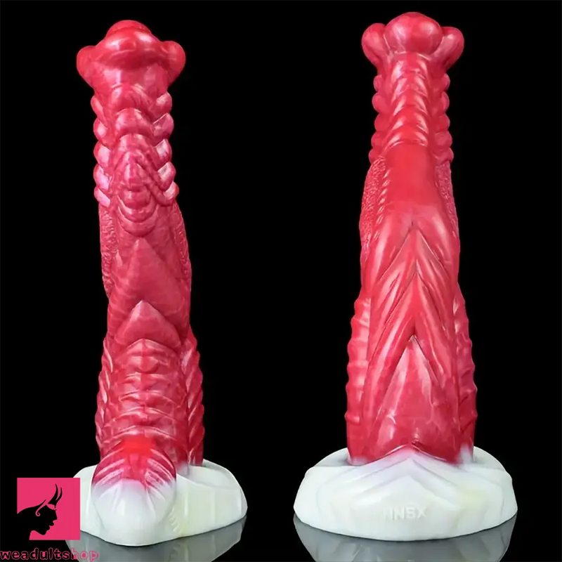 8.15in 9.29in 10.63in Soft Silicone Thick Fantasy Monster Orgasm Dildo