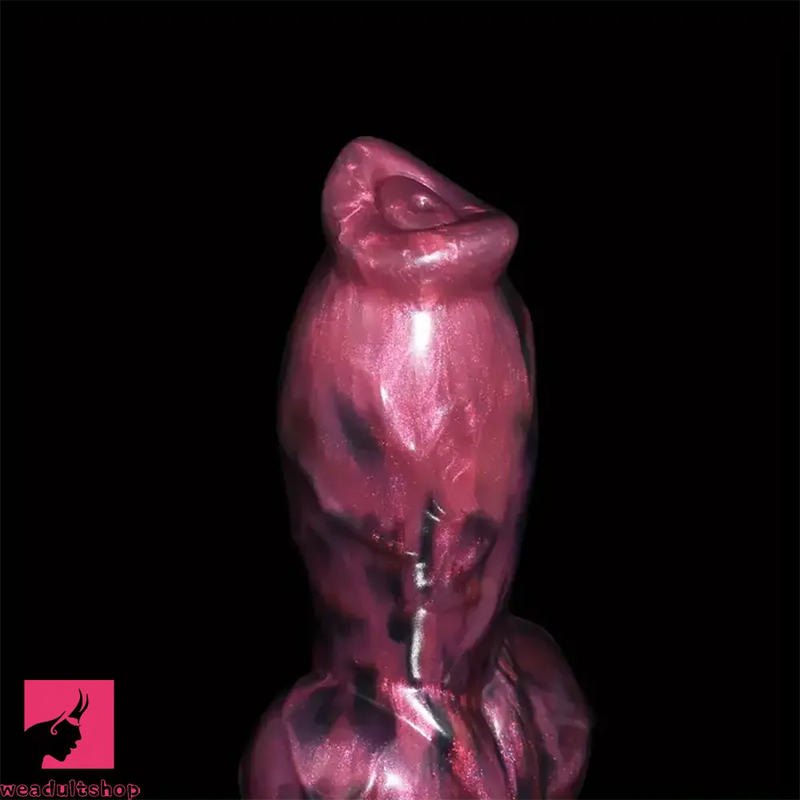 8.66in Dog Cock Knot Silicone Soft Big Animal Dildo With Suction Cup