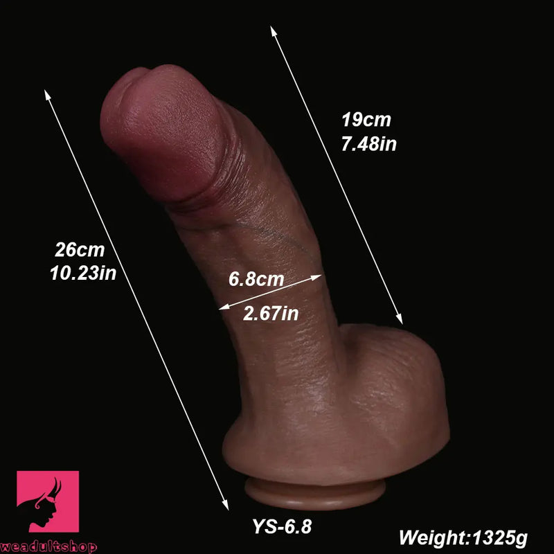 6.29in 9.05in 10.23in Real Feeling Silicone Soft Thick Fat Big Dildo