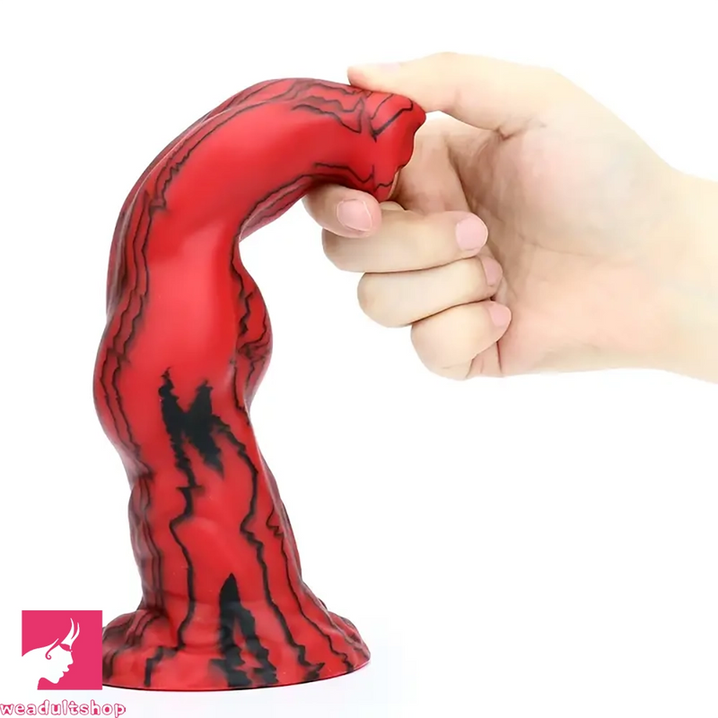 8.46in Realistic Animal Odd Monster Dog Knot Dildo Masturbator