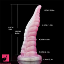 7.28in 9.05in Fantasy Animal Octopus Tentacle Cock Hands-Free Dildo