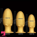 5.9in 6.7in 8.07in Silicone Corn Anal Plug Golden Fat Thick Real Dildo