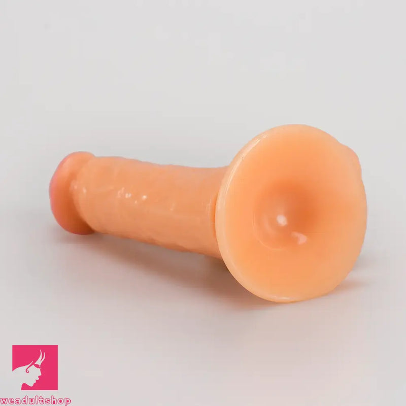 7.09in Real PVC Skin Anal Female Dildo For Sex Using With Suction Cup