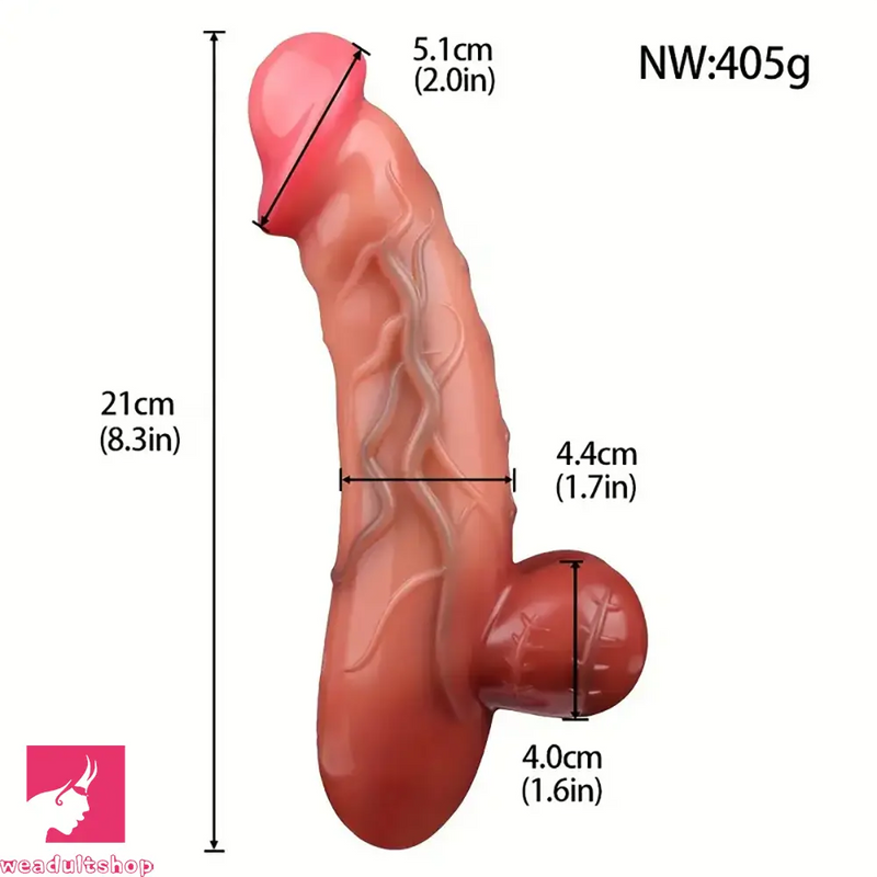 Multiple Sizes Realistic Soft Silicone Real Feeling Dildo For Anal Sex