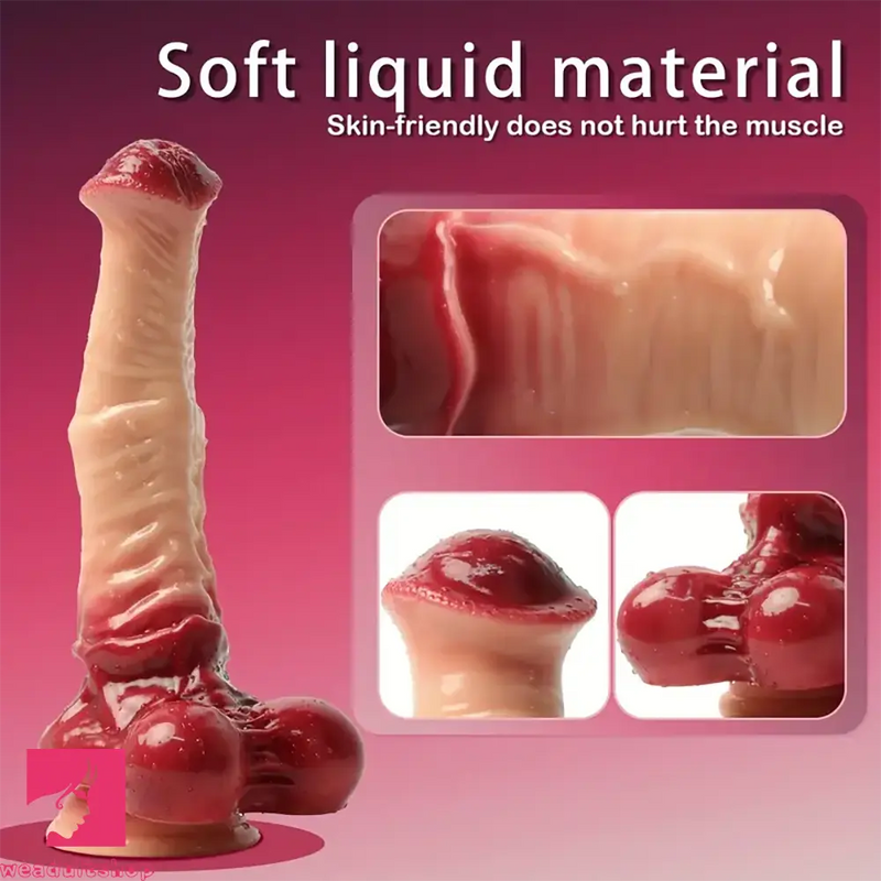 7.48in 9.64in 11.02in Silicone Soft Big Monster Horse Dildo For Real Love