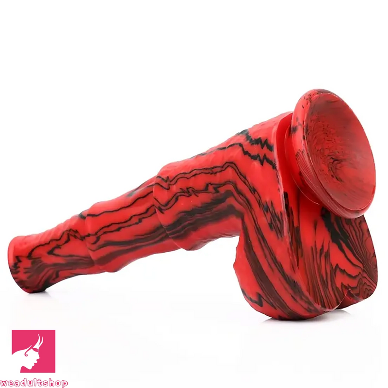 10.03in Realistic Horse Silicone Fantasy Flexible Big Dildo For Orgasm