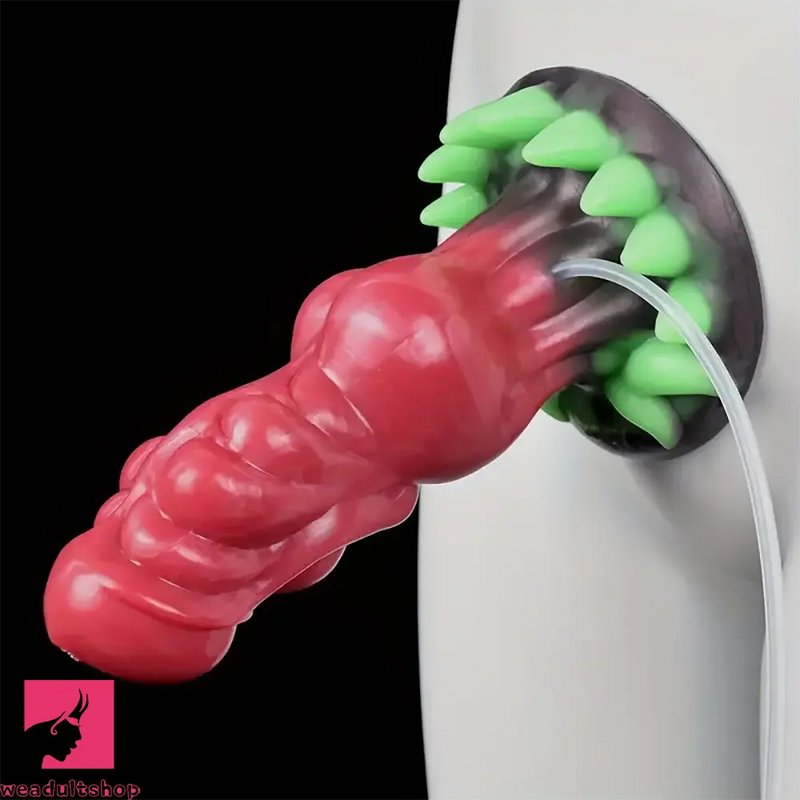 7.87in Fantasy Monster Cumming Dildo Wth Water Spray For Vagina Play