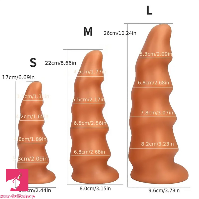 6.69in 8.66in 10.24in PVC Fantasy Big Dildo For Anal Vaginal Clit