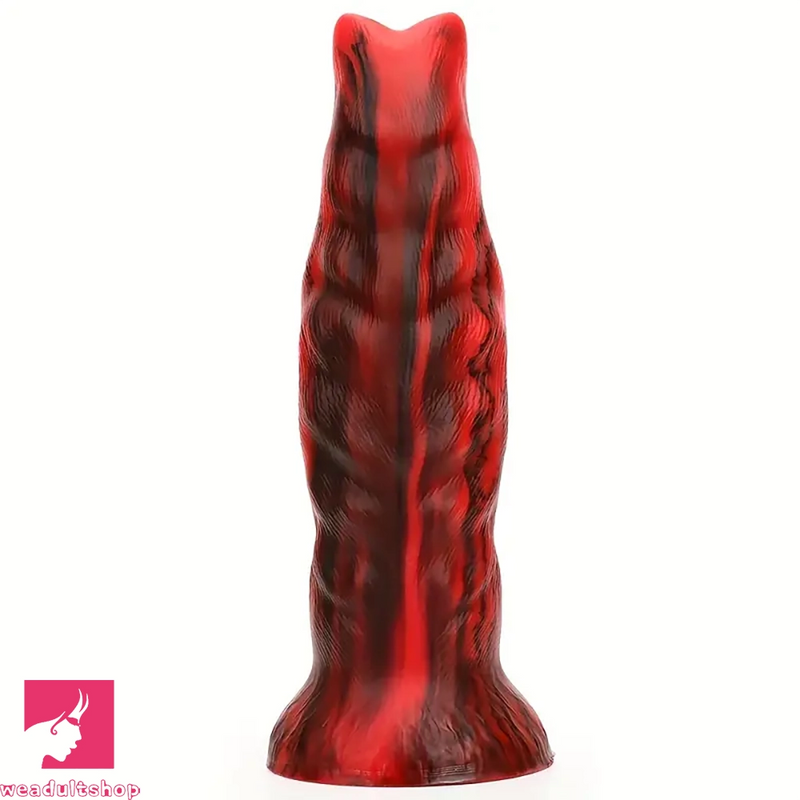 8.66in Monster Cat Ears Silicone Animal Big Soft Cock Fantasy Dildo