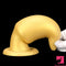 8.85in Premium Gold Soft Liquid Silicone Big Butt Plug Dildo Adult Toy