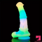 9.65in 11.02in 12.6in Rainbow Luminous Large Horse Silicone Real Dildo