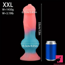 7.08in 7.48in 9.44in 10.23in 13in Silicone Soft Big Glowing Dog Penis Dildo