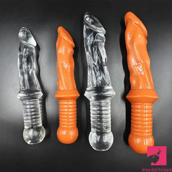 10in 12.5in Big Lifelike knife Dildo With Handle Sex Toy Women Masturbator