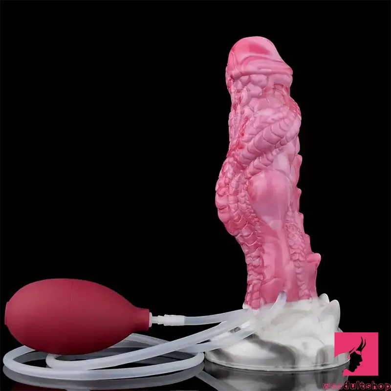 8.03in Realistic Animal Alien Dragon Ejaculating Silicone Male Dildo