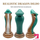 9.06in Silicone Soft Big Fantasy Snake Curved Dildo For Sex Toy