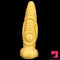 14.56in Premium Gold Liquid Large Soft Long Fantasy Silicone Real Dildo