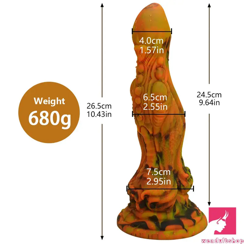 10.43in Big Dragon Monster Silicone Dildo For Anal Vaginal Sex Love