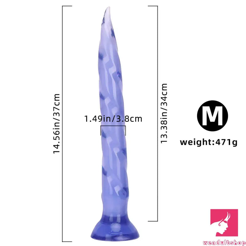 11.41in 14.56in 17.71in Super Huge Long Thick Sharp Butt Plug Dildo