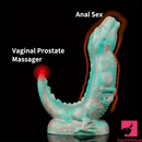 8.66in Fantasy Animal Dinosaur Monster Silicone Thick Soft Dildo For Sex