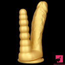 8.07in Silicone Big Soft Dildo Double Heads Dildo Butt Plug Anal Beads