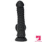 8.07in Black Fantasy Double Layer Silicone Soft Scale Caterpillar Dildo