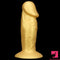 13.38in Super Long Big Silicone Soft Gold Dildo For Women Men