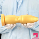 9.84in Gold Soft Liquid Big Silicone Butt Plug Dildo For Women Men