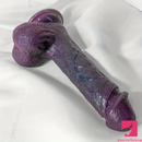 8.66in 8.74in 10.43in Big Ebony Silicone Flexible Dildo For Sex Orgasm