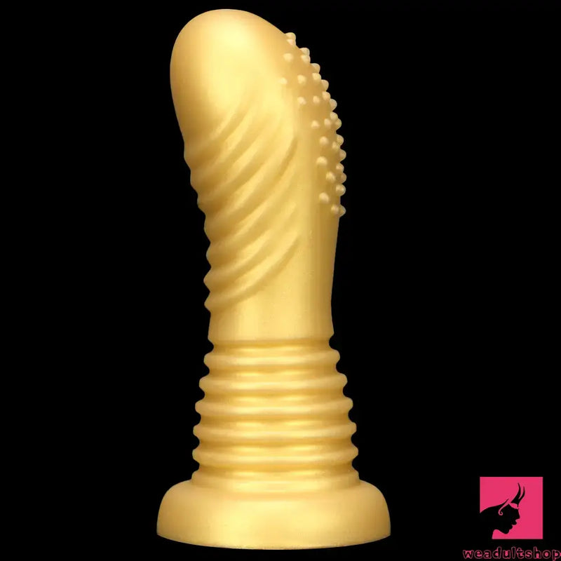 7.08in Top Quality Soft Liquid Silicone Thick Spiked Butt Plug Dildo