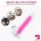 7.08in 8.07in TPE Double Layer Glow-in-the-dark Realistic Clear Dildo