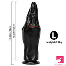 6.3in 8.66in 11.02in Women Using Large Black Thick Hands Fist Dildo