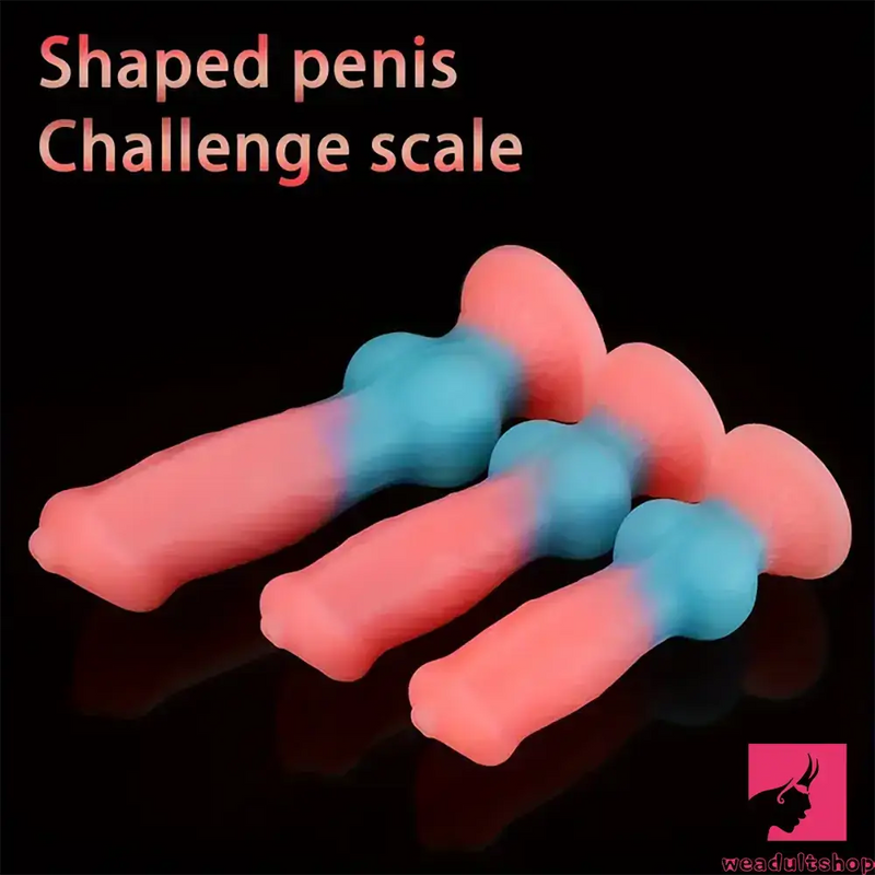 7.08in 7.48in 9.44in 10.23in 13in Silicone Soft Big Glowing Dog Penis Dildo