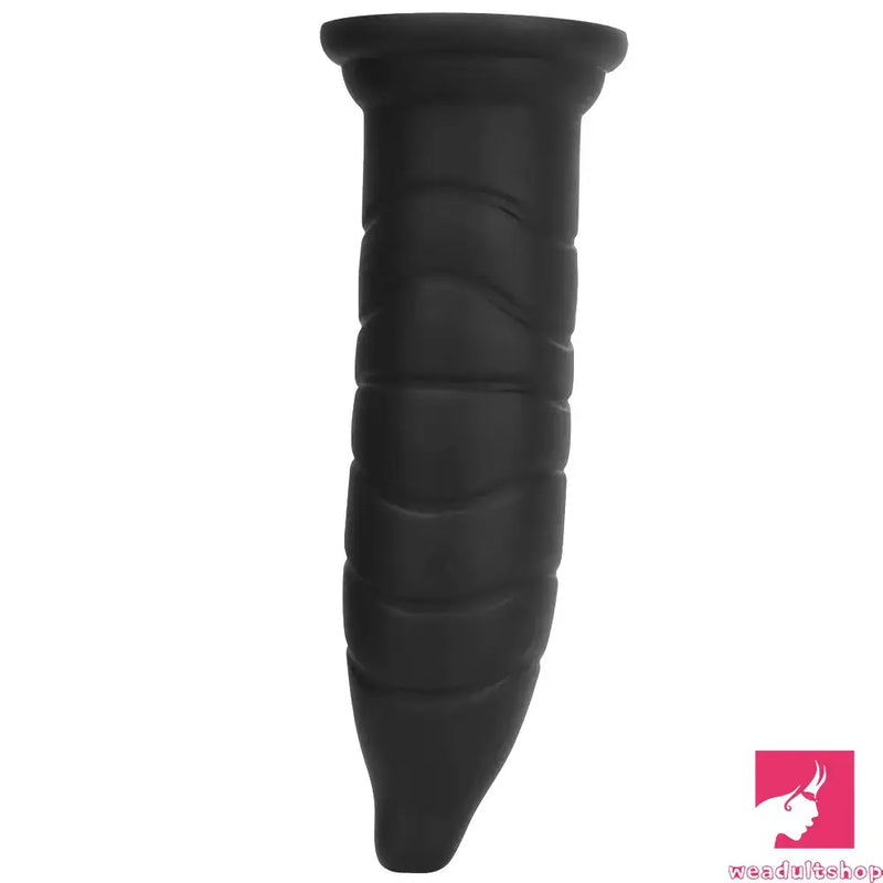 14.37in Fantasy Long Big Silicone Soft Black Dildo Anal Plug For Anus