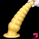 10.63in Soft Silicone Big Gold Butt Plug Dildo For Anal Expansion Orgasm