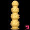 6.7in 9.84in 13.38in Gold Silicone Animal Octopus Big Butt Plug Dildo