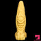 14.56in Premium Gold Liquid Large Soft Long Fantasy Silicone Real Dildo