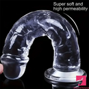 6.5in 7.68in 9.65in Clear Real Dildo For G-Spot Vaginal Sex Love Stimulation