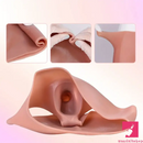 8.26in Realistic Silicone Hollow Dildo Pants Sleeve For Cock Enlargement