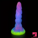 8.14in Flexible Silicone Soft Big Dildo Luminous Monster Adult Toy