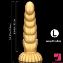 5.51in 7.87in 10.23in Gold Silicone Soft Fantasy Dildo For Anal Sex