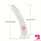 6.5in 7.68in 9.65in Clear Real Dildo For G-Spot Vaginal Sex Love Stimulation