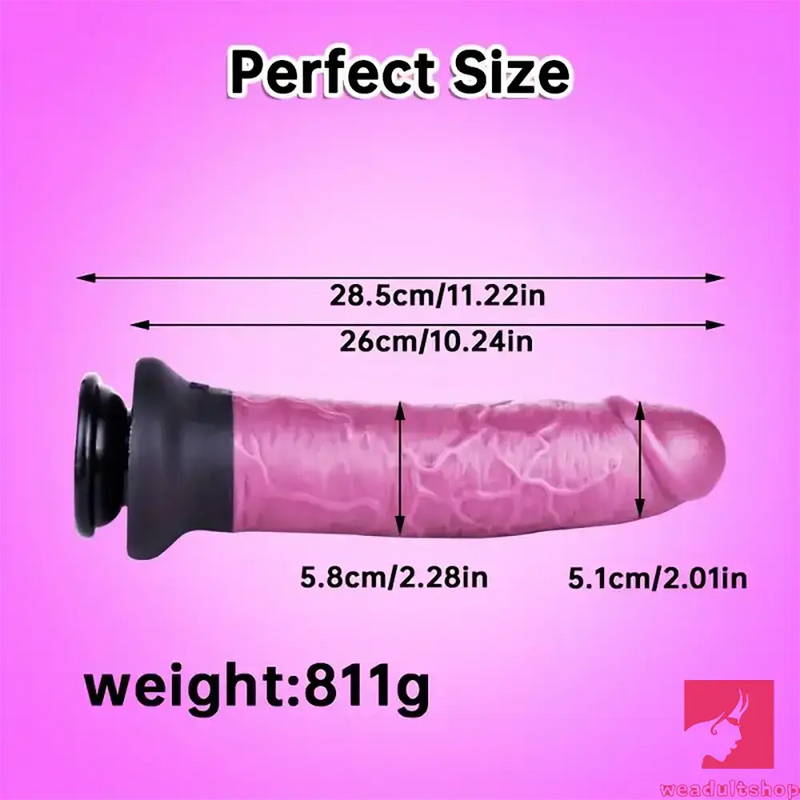 11.22in Unisex Big Silicone Soft Dildo For Anal Vaginal Simulation Love