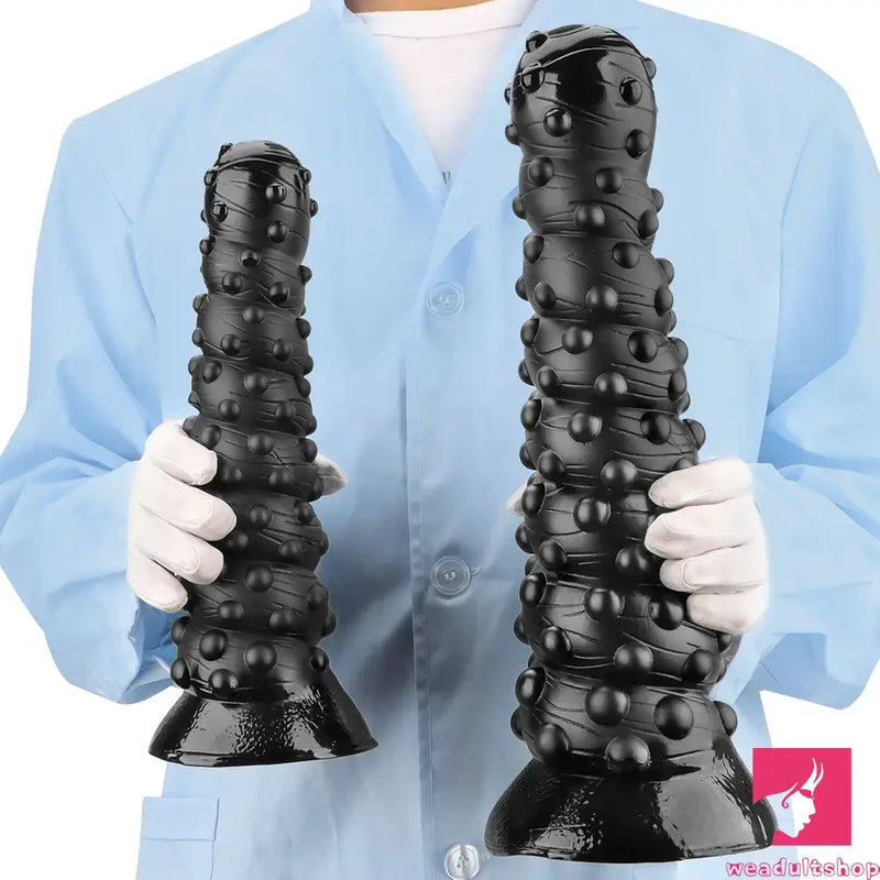 7.48in 11.22in 15in Huge Black Spiral Animal Octopus Dildo Butt Plug