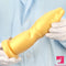 9.84in Gold Soft Liquid Big Silicone Butt Plug Dildo For Women Men