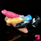 7.67in Silicone Fantasy Soft Dildo For G-Spot Anal Stimulation Sex Toy