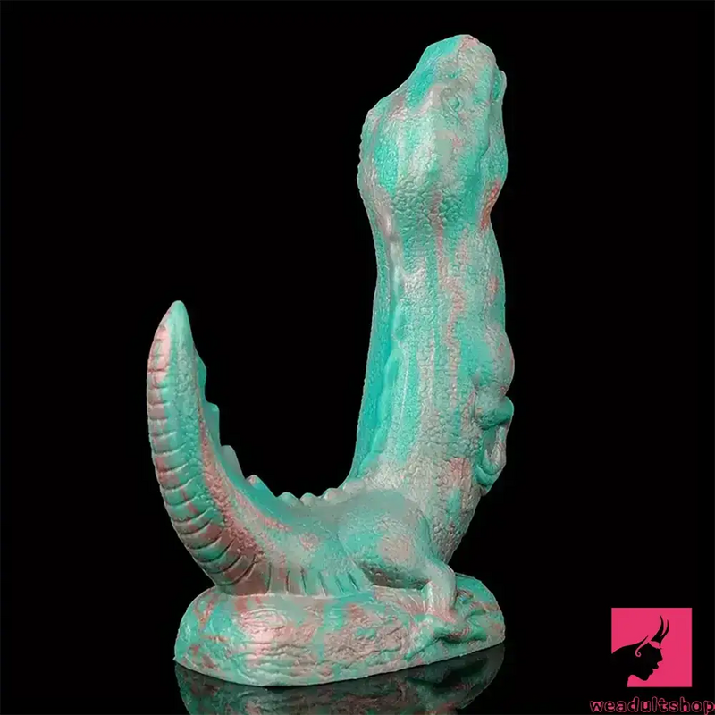 8.66in Fantasy Animal Dinosaur Monster Silicone Thick Soft Dildo For Sex