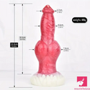 9.25in Big Dog Knot Silicone Soft Dildo For Prostate Vaginal Massage